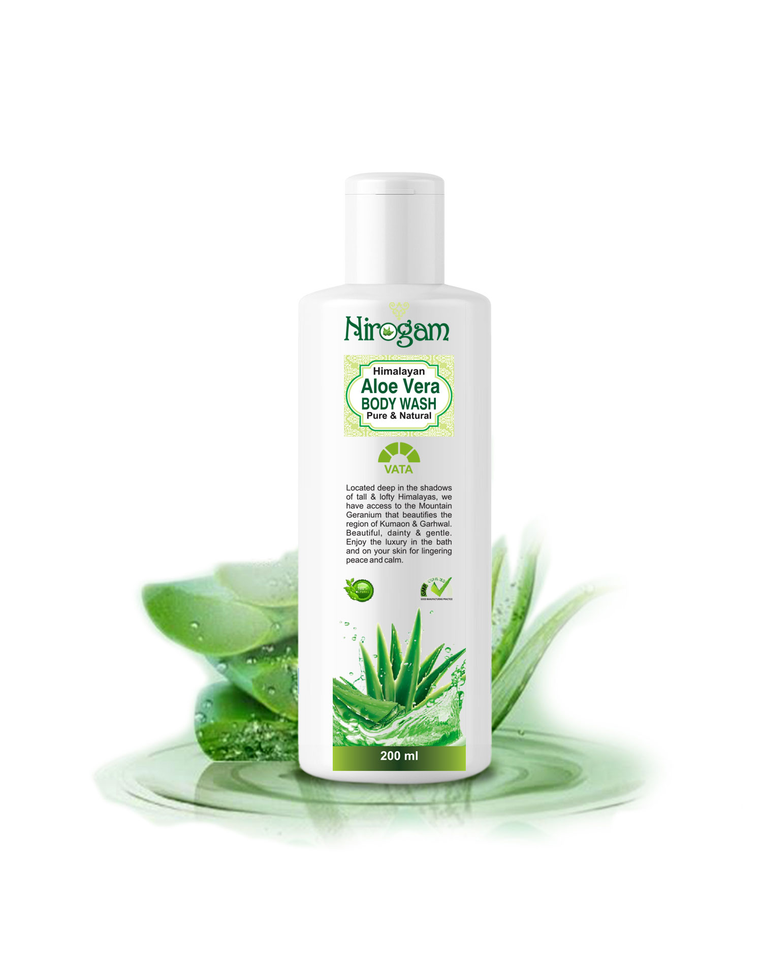 NIROGAMZ ALOE VERA BODY WASH